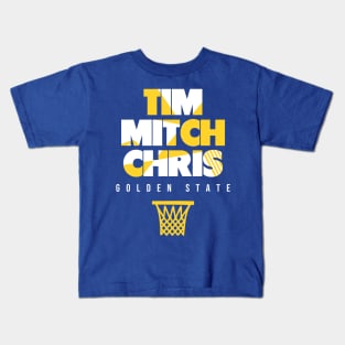 Golden State Throwback Basketball Kids T-Shirt